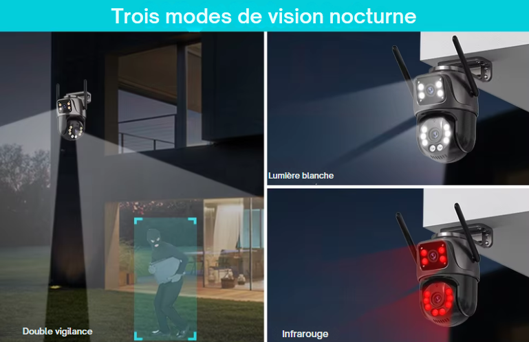 Caméra de Surveillance Extérieure Wi-Fi